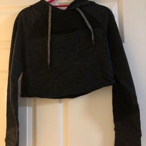 Bodyglove cropped hooded sweatshirt